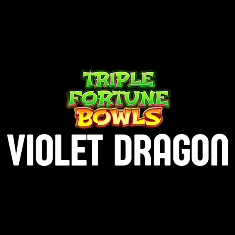 Triple Fortune Bowls Violet Dragon