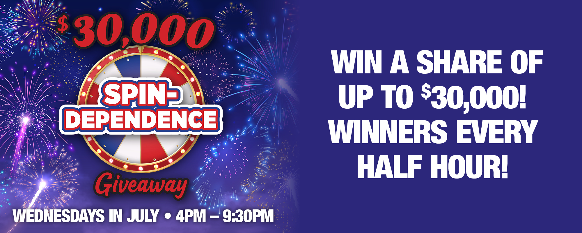 $30,000 Spin-Dependence Giveaway