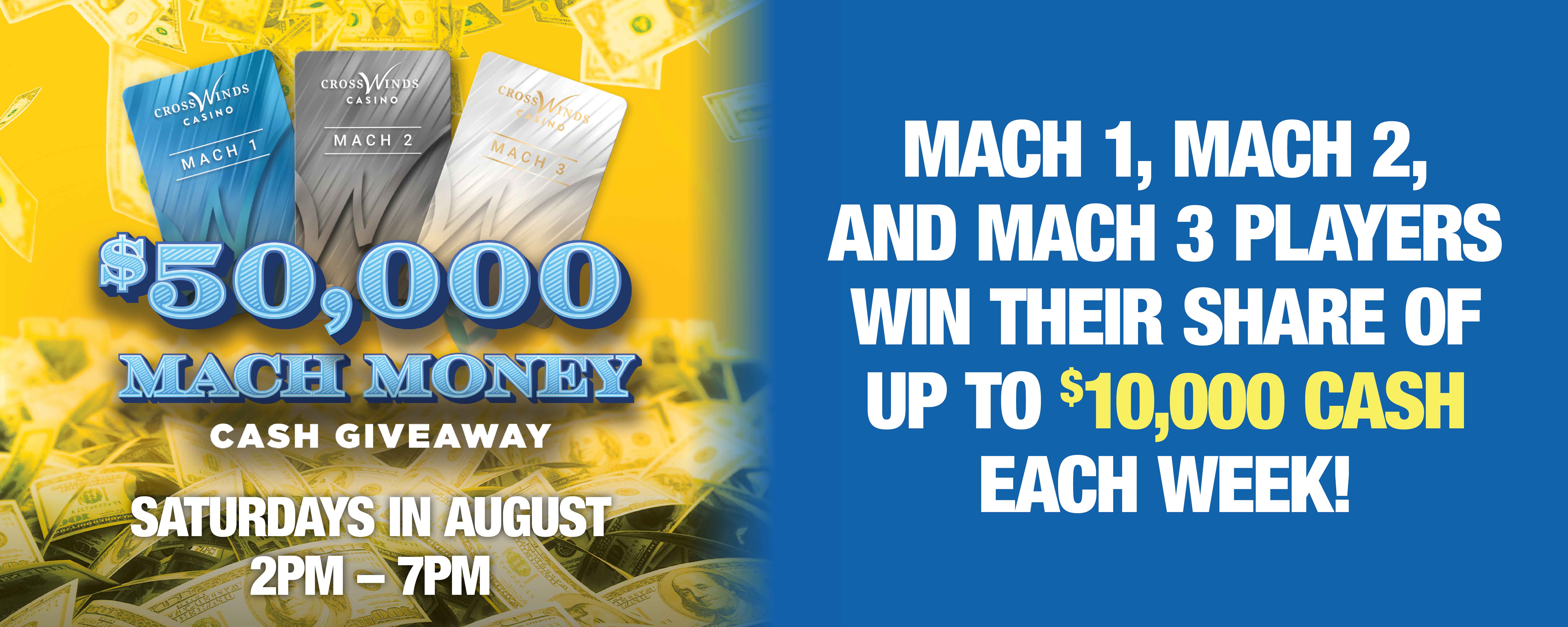$50,000 Mach Money Cash Giveaway