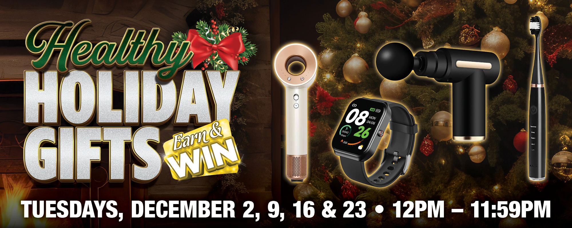 Healthy Holiday Gifts Earn & Win