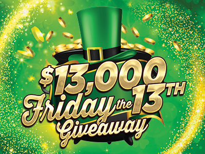 $13,000 Friday the 13th Giveaway