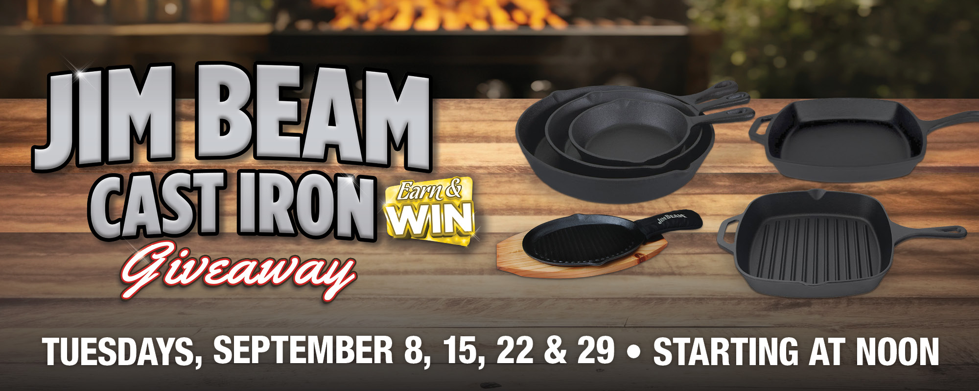 Jim Beam Cast Iron Gift Giveaway Earn & Win