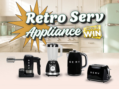 Retro Serv Appliance Earn & Win
