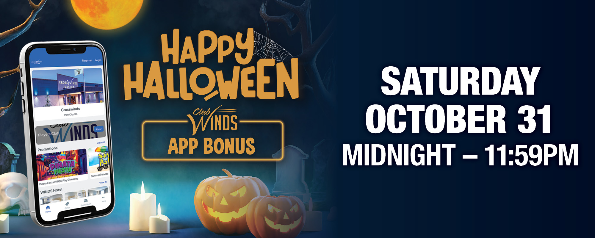 Happy Halloween Club WINDS App Bonus